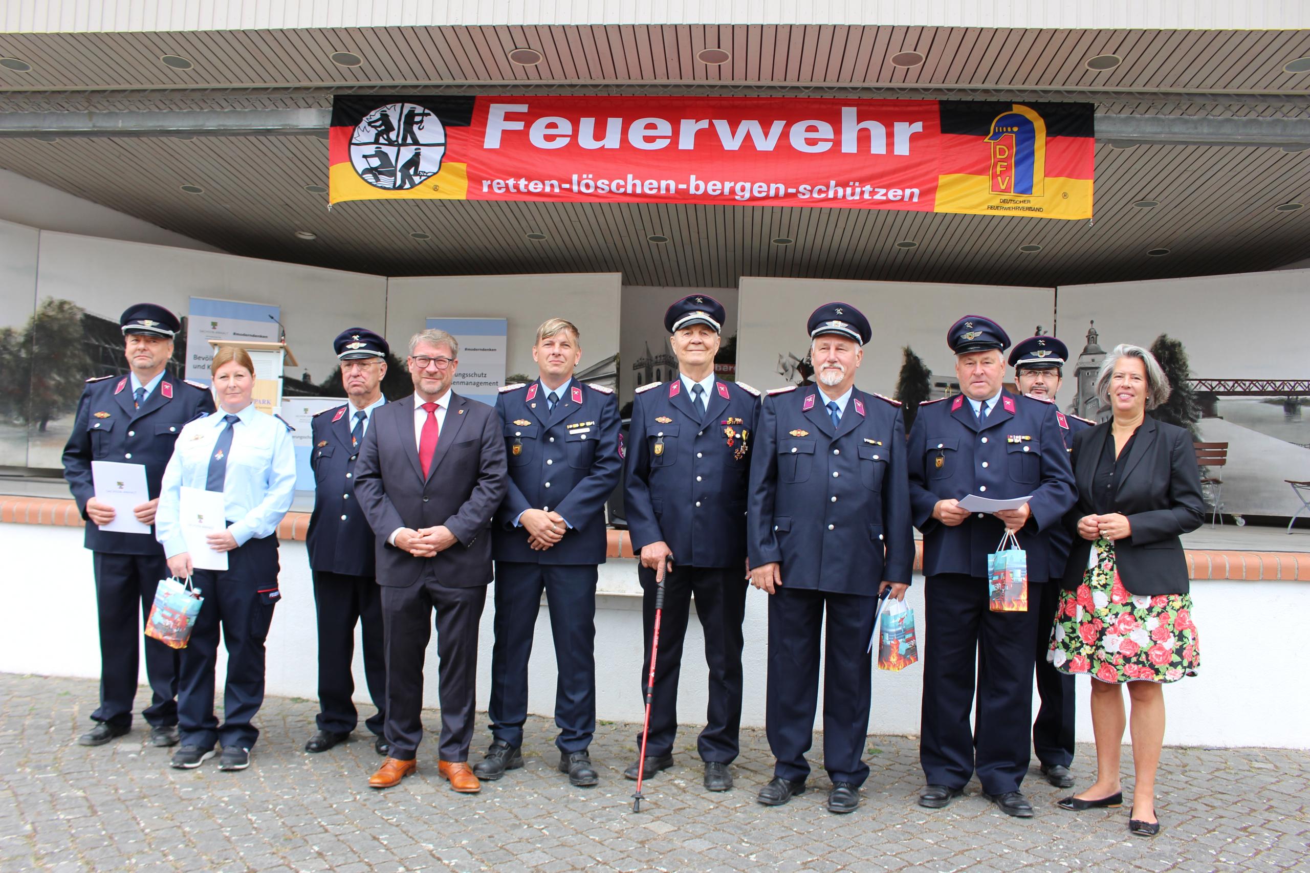 Tag der Feuerwehr 2026 in Schönebeck (Elbe) © Stadt Schönebeck (Elbe) Verleihung © Stadt Schönebeck (Elbe)