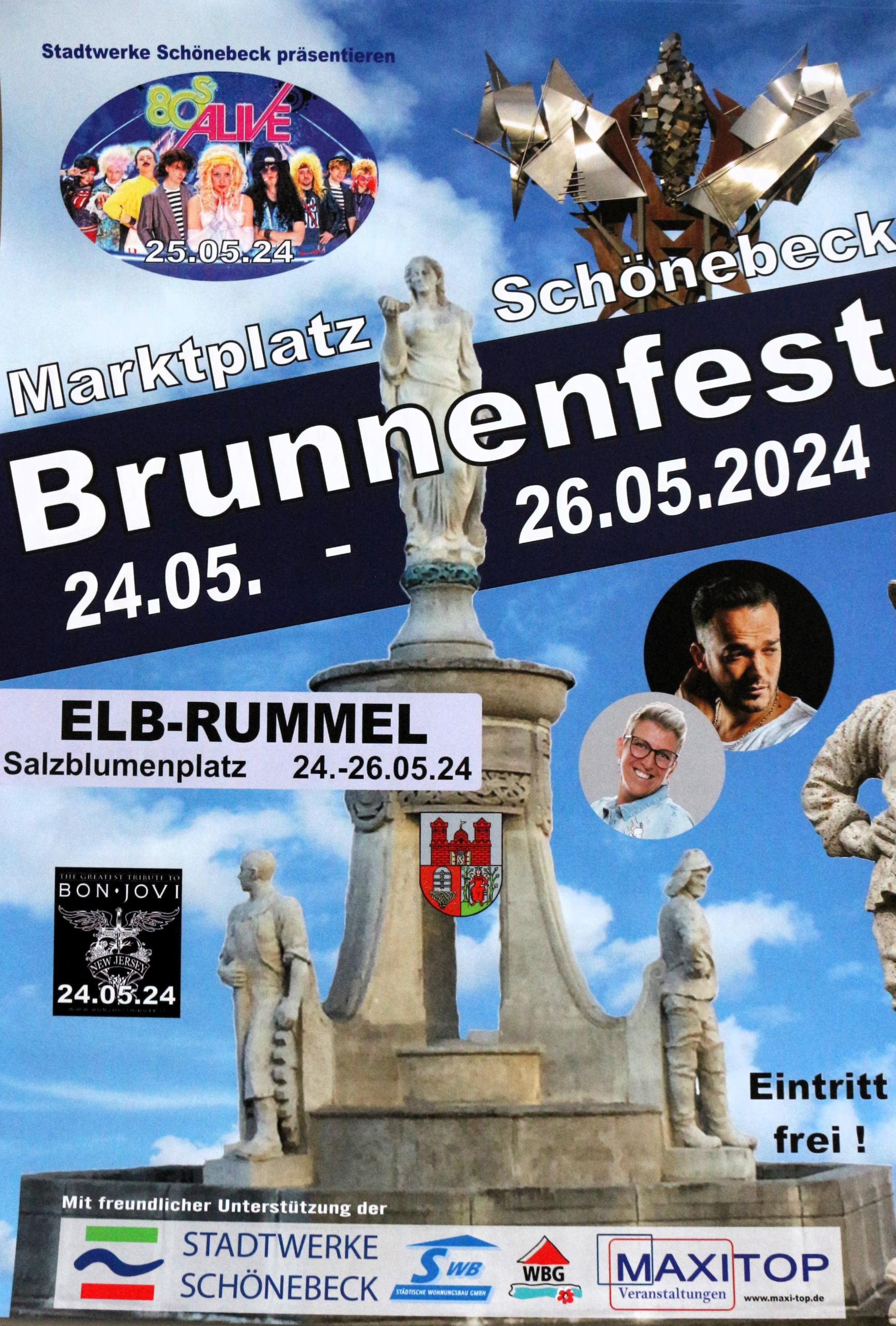 Plakat Brunnenfest © Stadt Schönebeck (Elbe)