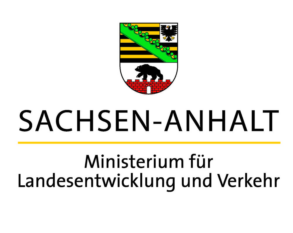Ministerium für Landesentwicklung und Verkehr © Mit Unterstützung durch das Ministerium für Landesentwicklung und Verkehr des Landes Sachsen-Anhalt.