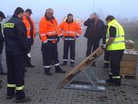 Beginn Aufbau Aquabarrier