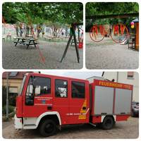 Projekt mit der Ortsfeuerwehr Pretzien-Plötzky © Kindertageseinrichtung „Benjamin Blümchen“