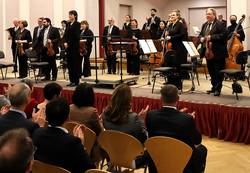 Die MKP, hier mit dem Orchester zum Neujahrsempfang, wird durch die Stadt bis mindestens 2028 unterstützt. © Stadt Schönebeck (Elbe) Die MKP, hier mit dem Orchester zum Neujahrsempfang, wird durch die Stadt bis mindestens 2028 unterstützt.