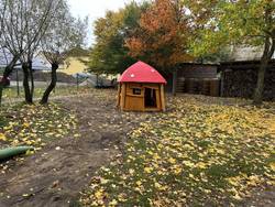Ein Spielhaus für die Kita Pretzien.