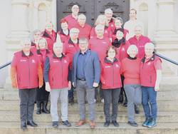 Die Elberadler zu Gast im Rathaus.