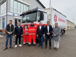 Übergabe des Wechsellader-Fahrzeugs.