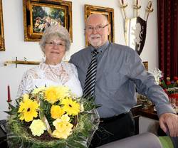 Feierten Goldene Hochzeit: Brigitte und Harald Bahr von Ehrenberg.