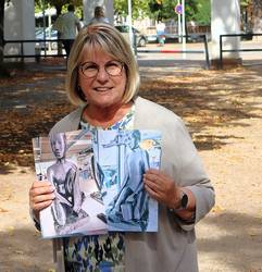 Solepark-Leiterin Sibylle Schulz zeigte das Resultat zuvor auf Bildern.