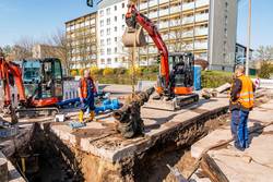 Behebung eines Rohrschadens © Stadtwerke Schönebeck GmbH SWS Freigabe Friedrichstrasse WEB 1001