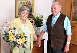 Rita und Dieter Mrozek feiern Eiserne Hochzeit. © Stadt Schönebeck RitaDieterMrozek