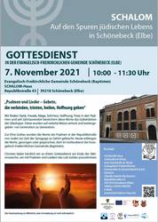 SCHALOM – Woche: Gottesdienst © Salzlandkreis Gottesdienst 2021 Schalomwoche