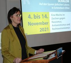 Petra Koch eröffnete die Schalom-Woche im Salzlandmuseum. © Stadt Schönebeck PetraKoch