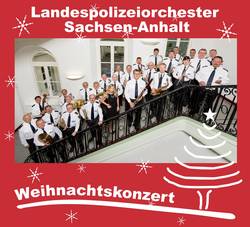 Das Landespolizeiorchester gibt ein Weihnachtskonzert. © Solepark plakat lpo weihnachten 2022