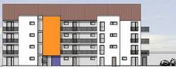 Planzeichnung des Wohnblockes in der Straße Am Stadtfeld. © WBG Schönebeck wohnungsneubau am stadtfeld