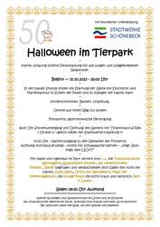 2023 bb halloween plakat mit logo