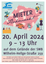 plakat mieter flohmarkt 2024