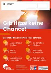 Gib Hitze keine Chance! © BZgA BZgA