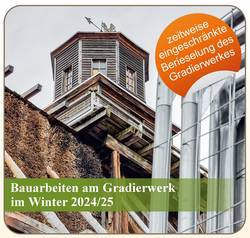 Berieselung Gradierwerk Uhrenturm © Solepark Überprüfung erfolgreich