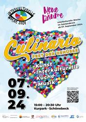 Plakat Culinario. © Stadt Schönebeck (Elbe) ikw culinario 2024 plakat