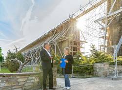 Besuch am Gradierwerk © Solepark Landtagspräsident Dr. Gunnar Schellenberger und Sibylle Schulz