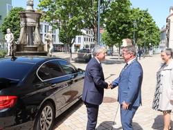 Antrittsbesuch in Schönebeck © Stadt Schönebeck (Elbe) Generalkonsul besucht das Rathaus