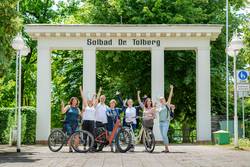 Stadtradeln geht in die nächste Runde. © Solepark Teamfoto von 2024: v.L.n.R Jessika Rogat, Sissy Krabbes, Kay Kubick, Sibylle Schulz, Daniela Bieniek, Susanne Hofmann und Karin Friedrich