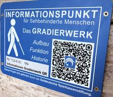 Hinweistafel am Gradierwerk. © Stadt Schönebeck (Elbe) Hinweistafel am Gradierwerk.