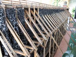 Das aufbereitete Modell des Gradierwerks zum Anfassen. © Stadt Schönebeck (Elbe) Das aufbereitete Modell des Gradierwerks zum Anfassen.