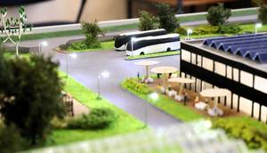 Modell des möglichen Betriebsgeländes. © Stadt Schönebeck (Elbe) Modell des möglichen Betriebsgeländes.