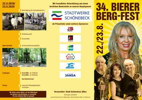 Flyer Bierer Berg Fest Seite 1. © Veranstalter Flyer Bierer Berg Fest Seite 1.