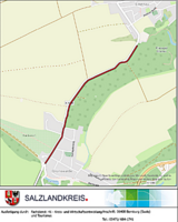 Der geplante Verlauf des Radweges. © Salzlandkreis Der geplante Verlauf des Radweges.