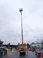 Mit dem Hubsteiger kann man bis zu 22 Meter hoch hinaus. © Stadt Schönebeck (Elbe) Mit dem Hubsteiger kann man bis zu 22 Meter hoch hinaus.