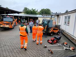 Technikschau im Bauhof. © Stadt Schönebeck (Elbe) Technikschau im Bauhof.