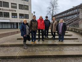 Auf dem Foto v.l.n.r.: Gudrun Roggenkamp, Markus Baudisch, Dieter Roggenkamp, Helmut Huppertz, Katja Haggeney-Burmann, Grit Bornemann