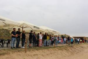 Beachvolleyball unter professionellen Bedingungen