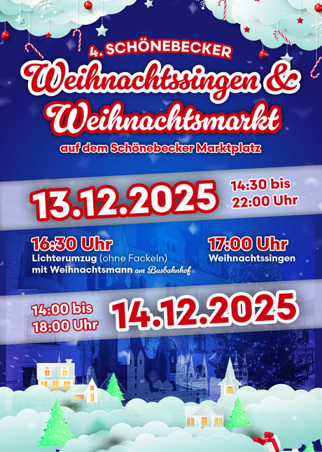 Flyer Bild Weihnachtsmarkt 2025 © Stadt Schönebeck (Elbe)