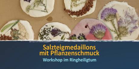 Salzteigmedaillons mit Pflanzenschmuck &copy; Salzlandkreis