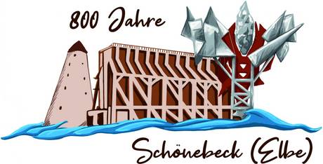 Jubiläumslogo 800 Jahre Schönebeck farbig © Stadt Schönebeck