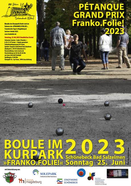 Pétanque Grand Prix Franko.Folie! 2023 © Deutsch-Französische Gesellschaft Magdeburg