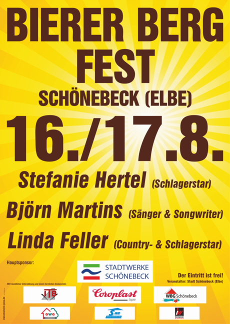 Plakat Bierer Berg Fest 2025 © Stadt Schönebeck (Elbe)