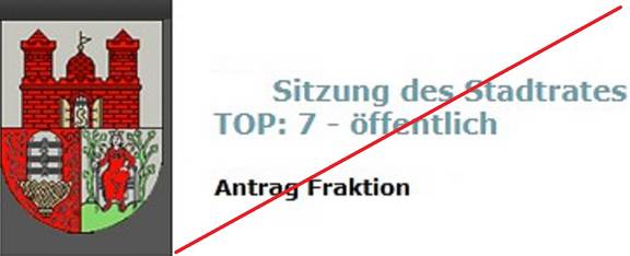 StadtratSymbolbildAbsage