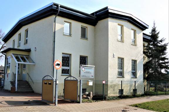 Die Verwaltung des Bauhofs, Dammstraße in Schönebeck (Elbe). © Stadt Schönebeck Bauhof Dammweg ©Stadt Schönebeck
