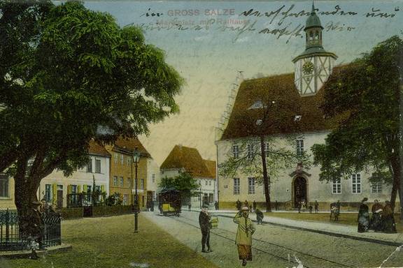 Marktplatz Groß Salze - heute Bad Salzelmen