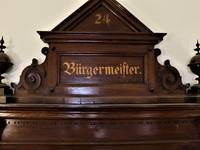 Schriftzug Bürgermeister Büro alt