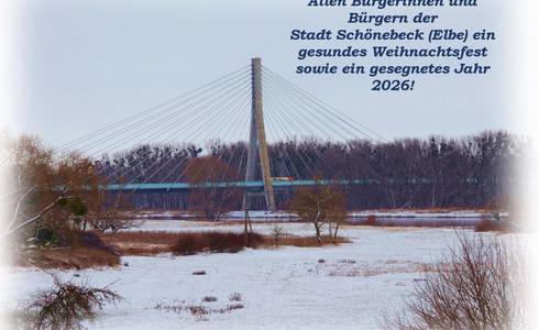 Weihnachts- und Neujahrsgrüße der Stadt 2025 © Stadt Schönebeck (Elbe) Weihnachts- und Neujahrsgrüße der Stadt 2025
