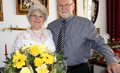 Feierten Goldene Hochzeit: Brigitte und Harald Bahr von Ehrenberg.