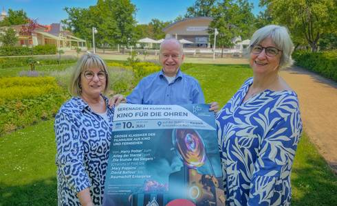 Sibylle Schulz – Betriebsleiterin SOLEPARK, Dr. Wolf-Michael Feldbach – Vorsitzender Kirchbauverein Schönebeck-Salzelmen e.V., Anita Bader – Geschäftsführerin der Mitteldeutschen Kammerphilharmonie.