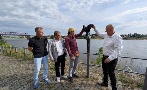 Erste historische Miniskulptur am Elbufer wird eingeweiht © Stadt Schönebeck (Elbe) Bürgerbudget