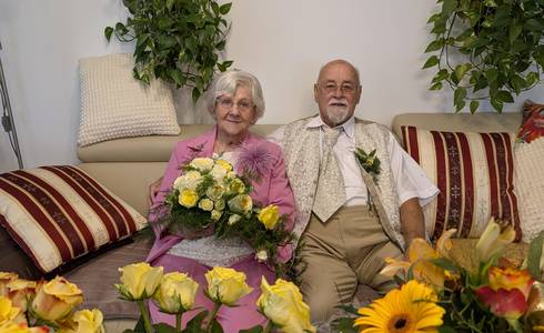 Anneliese und Gunther Biehle feiern Eiserne Hochzeit © Stadt Schönebeck (Elbe) Kennenlernen beim Volkstanz