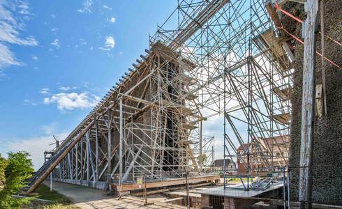Baustelle am Gradierwerk.