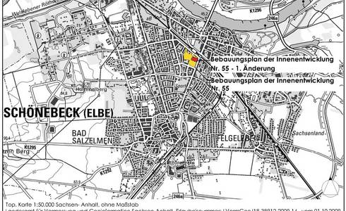Satzungsbeschluss Bebauungsplan Nr. 55 „Schillerstraße“, 1. Änderung